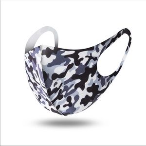 Grey Camo Face Cover